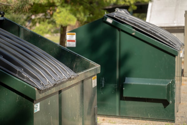 we offer lockable commercial dumpsters to secure them from unauthorized use